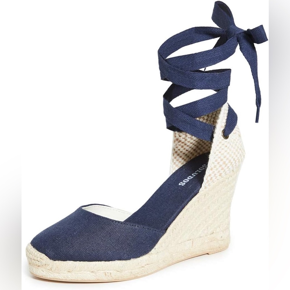 8.5 SOLUDOS - navy espadrilles marseille wedge